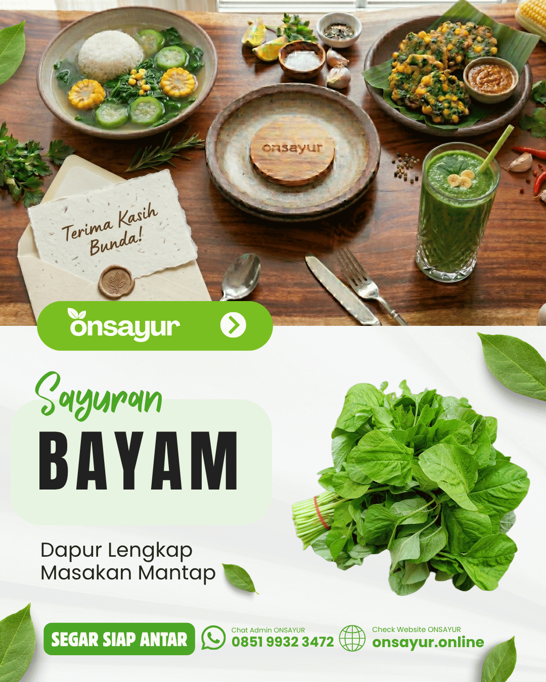Bayam Hijau Segar 1 Ikat